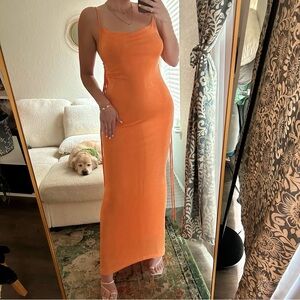 Melani the Label orange Cristina Gown